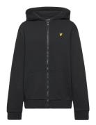 Zip Through Hoodie Tops Sweatshirts & Hoodies Hoodies Black Lyle & Sco...