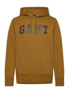 Gant Logo Sweat Hoodie Tops Sweatshirts & Hoodies Hoodies Brown GANT