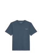 T-Shirts Short Sleeve Tops T-Kortærmet Skjorte Blue Marc O'Polo