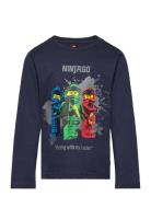 Lwtano 100 - T-Shirt L/S Tops T-shirts Long-sleeved T-Skjorte Navy LEG...