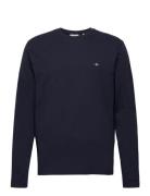 Reg Shield Ls T-Shirt Tops T-Langærmet Skjorte Navy GANT