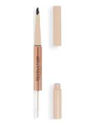 Revolution Fluffy Brow Filter Duo Granite Øjenbrynsblyant Makeup Black...