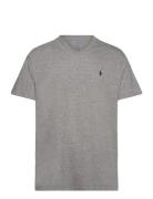 Classic Fit Jersey V-Neck T-Shirt Tops T-Kortærmet Skjorte Polo Ralph ...