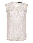 Top Tops Blouses Sleeveless White Ilse Jacobsen