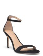 Allie Suede Sandal Sandal Med Hæl Black Lauren Ralph Lauren