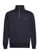 Reg Shield Half Zip Sweat Tops Sweatshirts & Hoodies Sweatshirts Navy ...