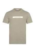 Cut Out Shadow Logo T-Shirt Tops T-Kortærmet Skjorte Beige Calvin Klei...