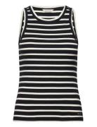 Striped Tank Top Tops T-shirts & Tops Sleeveless Black GANT