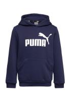 Ess Big Logo Hoodie Fl B Sport Sweatshirts & Hoodies Hoodies Navy PUMA