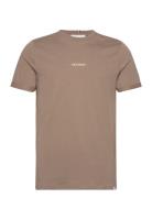 Lens T-Shirt Tops T-Kortærmet Skjorte Brown Les Deux