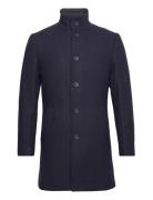 Bs Ontario Slim Fit Coat Uldfrakke Frakke Navy Bruun & Stengade