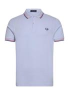 Twin Tipped Fp Shirt Tops Polos Short-sleeved Blue Fred Perry