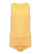 Underwear Set Girl Undertøjssæt Yellow Minymo