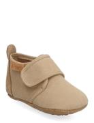 Bisgaard Baby Cotton Slippers Hjemmesko Beige Bisgaard