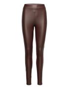 Onlcool Coated Legging Noos Jrs Bottoms Leggings Brown ONLY