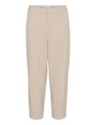 Kamerle Pants Cropped Bottoms Trousers Suitpants Beige Kaffe