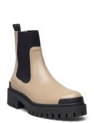 Boots - Flat Shoes Chelsea Boots Beige ANGULUS