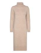 Onlbrandie L/S Roll Neck Dress Knt Noos Knælang Kjole Beige ONLY