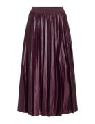 Vinitban Midi Skirt - Noos Knælang Nederdel Purple Vila