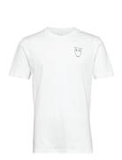 Owl Chest Tee - Gots/Vegan Tops T-Kortærmet Skjorte White Knowledge Co...