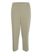 Kasakura Hw Cropped Pants Bottoms Trousers Straight Leg Khaki Green Ka...