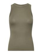 Julliesw Top Tops T-shirts & Tops Sleeveless Khaki Green Sofie Schnoor