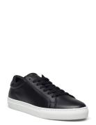 Theodor Leather Sneaker Low-top Sneakers Black Les Deux