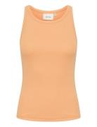 Drewgz Sl Top Tops T-shirts & Tops Sleeveless Orange Gestuz