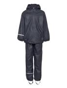 Rainwear Set Lining -Pu Outerwear Rainwear Rainwear Sets Blue CeLaVi