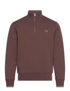 Half Zip Sweatshirt Tops Sweatshirts & Hoodies Sweatshirts Brown Fred ...