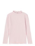 Nkfnoline Ls Slim Top Noos Tops T-shirts Long-sleeved T-Skjorte Pink N...