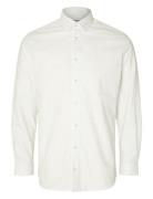 Slhslim-Ethan Shirt Ls Aop Noos Tops Shirts Casual White Selected Homm...