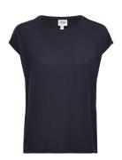 Vmava Plain Ss Top Ga Jrs Noos Tops T-shirts & Tops Short-sleeved Navy...