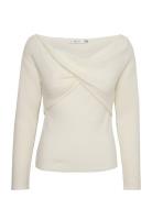 Alphagz 2 In 1 Off Shoulder Tops Knitwear Jumpers White Gestuz