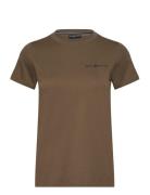 W Gale Logo Tee Sport T-shirts & Tops Short-sleeved Khaki Green Sail R...