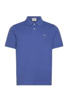 Reg Shield Ss Pique Polo Tops Polos Short-sleeved Blue GANT