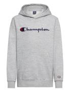 Hooded Sweatshirt Sport Sweatshirts & Hoodies Hoodies Grey Champion