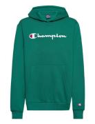 Hooded Sweatshirt Sport Sweatshirts & Hoodies Hoodies Green Champion