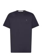 Ck Embro Badge Tee Tops T-Kortærmet Skjorte Navy Calvin Klein Jeans