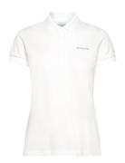 Lakeside Trail Solid Pique Polo Sport T-shirts & Tops Polos White Colu...