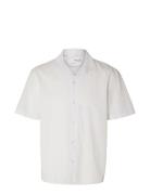 Slhrelaxsun Shirt Ss Resort Tops Shirts Short-sleeved White Selected H...