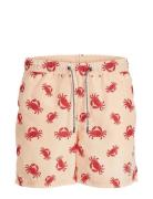 Jpstfiji Jjswim Aop Ss24 Ly Jnr Badeshorts Red Jack & J S