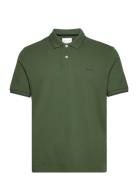 Tipping Ss Pique Polo Tops Polos Short-sleeved Khaki Green GANT