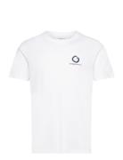 Regular Fit Single Jersey Wave Ches Tops T-Kortærmet Skjorte White Kno...