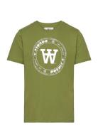 Ola Junior Tirewall T-Shirt Gots Tops T-Kortærmet Skjorte Green Double...