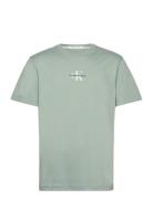 Monologo Tee Tops T-Kortærmet Skjorte Green Calvin Klein Jeans