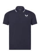 Tech Polo Tops Polos Short-sleeved Navy Castore