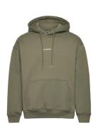 Daily Over D Hoodie Designers Sweatshirts & Hoodies Hoodies Green HAN ...