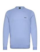 Momentum_Lite_Cn24 Tops Knitwear Round Necks Blue BOSS