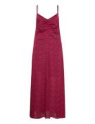 Deepagz P Slip Dress Maxikjole Festkjole Red Gestuz